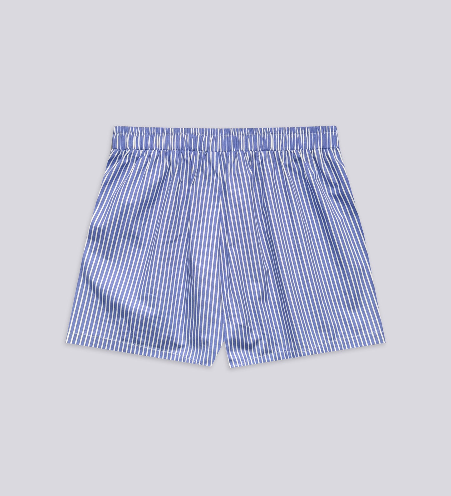 LOT DE 2 BOXERS UNISEXES EN POPELINE – Rayé Bleu