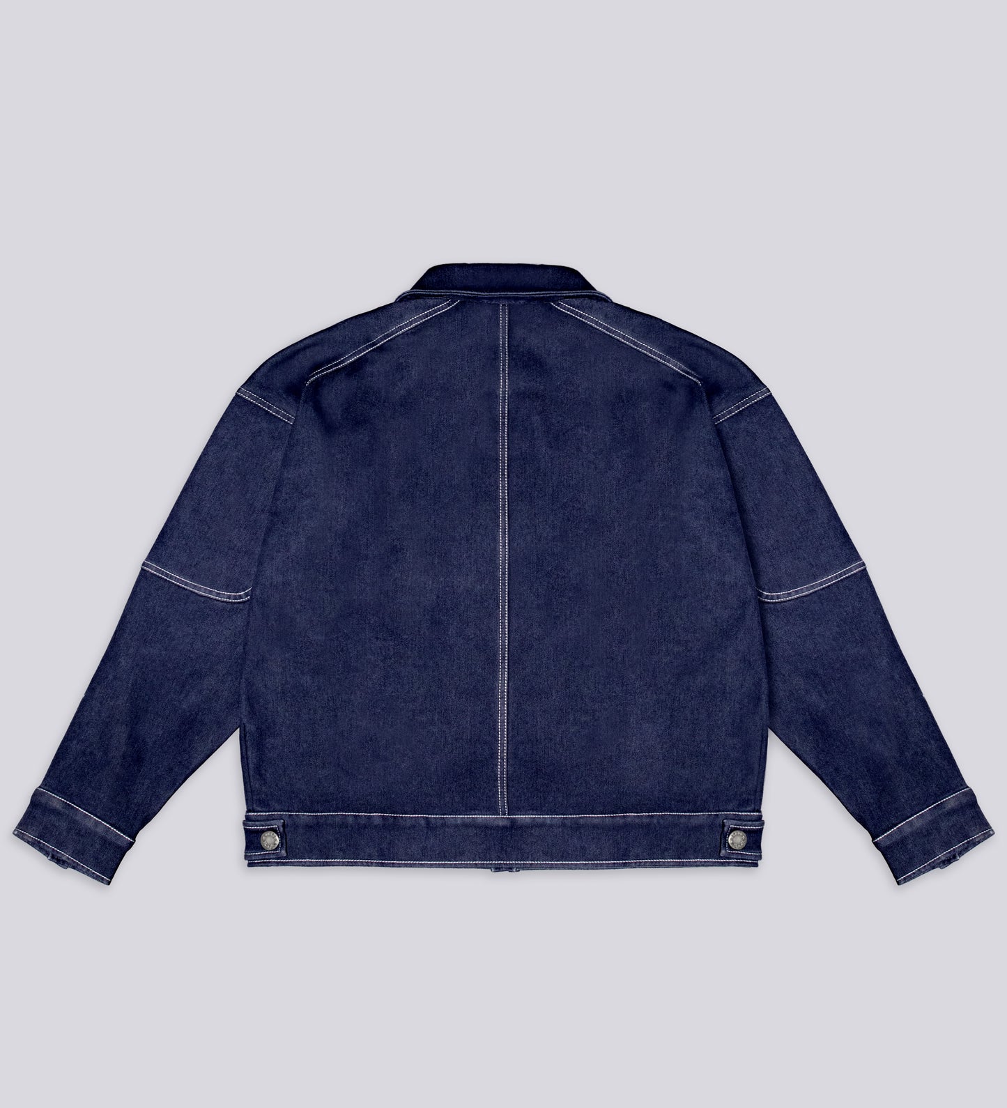 VESTE EN JEAN POLAIRE ÉPAISSE – Bleu