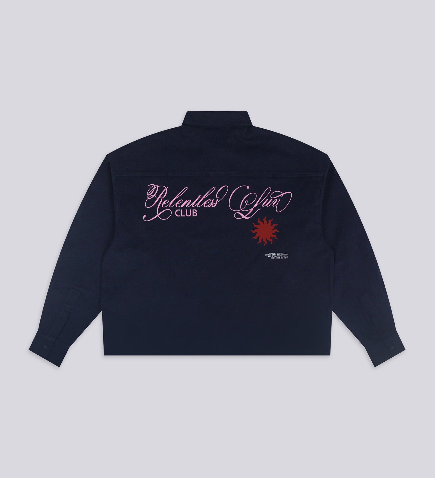 RELENTLESS LUV CLUB OVERSHIRT – Dark Navy