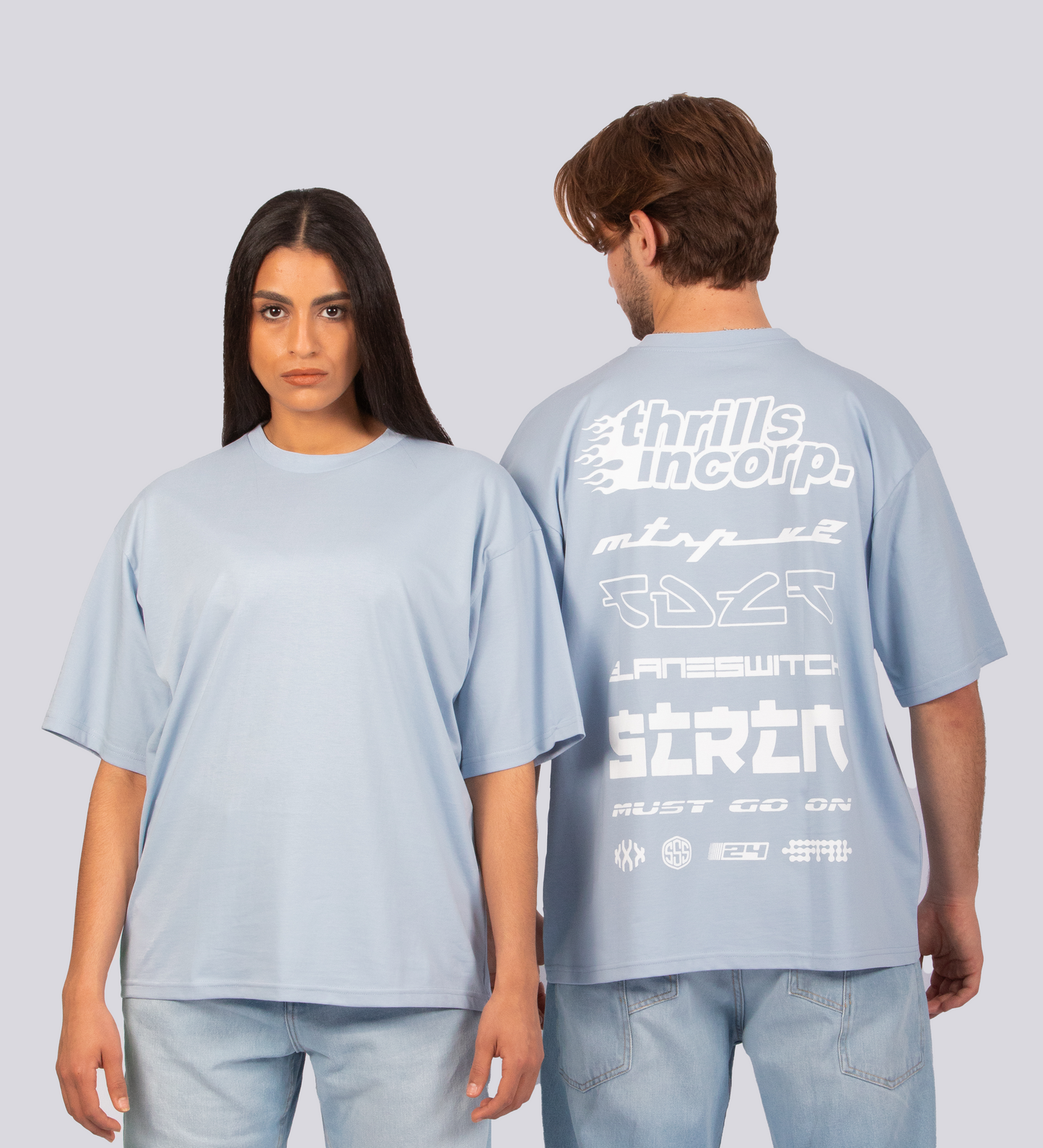 T-SHIRT LANESWITCH V2 – Bleu bébé