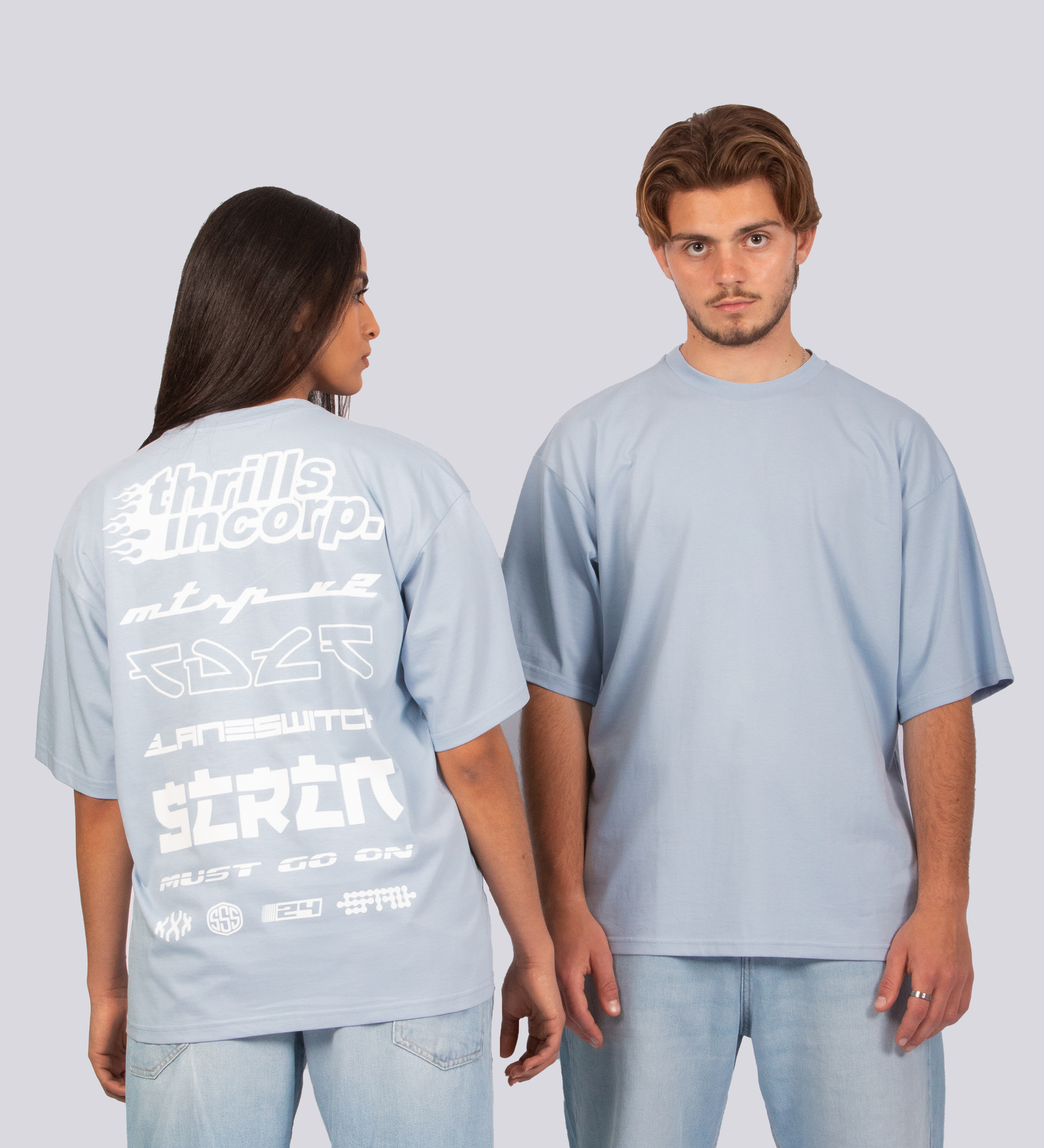 T-SHIRT LANESWITCH V2 – Bleu bébé