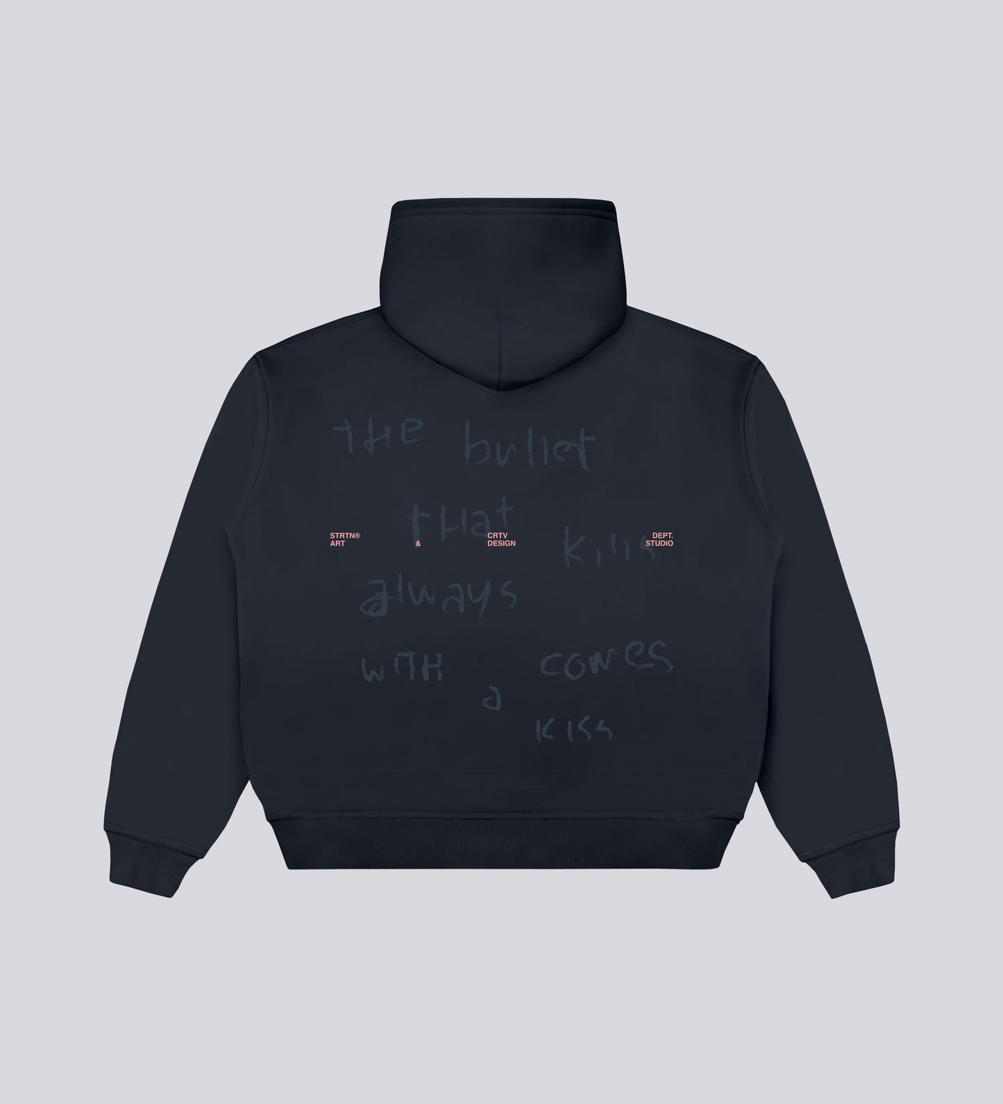 Sweat à capuche zippé BULLET - Gris foncé