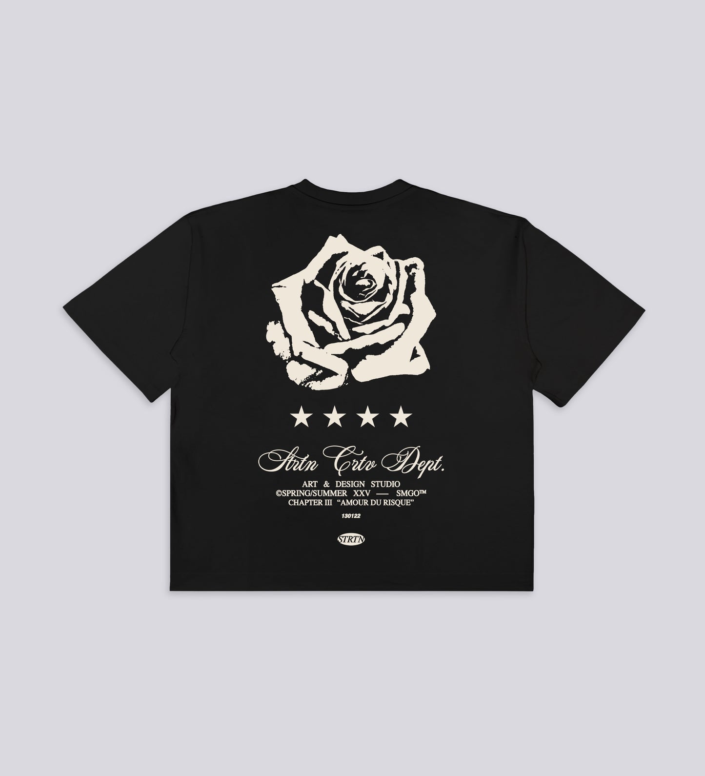 T-SHIRT AMOUR DU RISQUE V2 – Noir