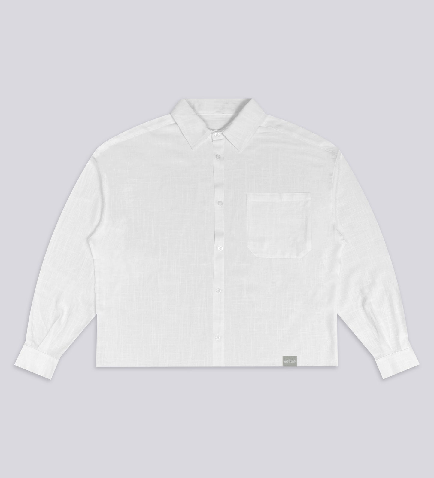 CRTV DEPT. LONG SLEEVE LINEN SHIRT – Off White