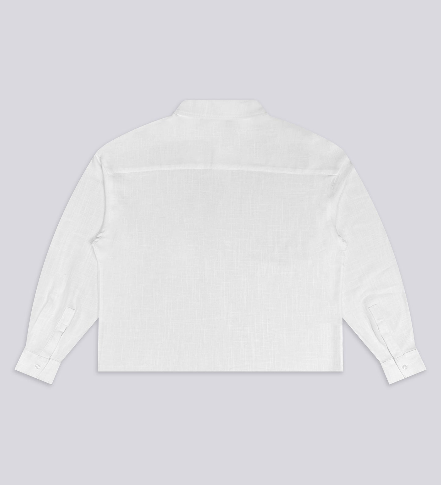 CRTV DEPT. LONG SLEEVE LINEN SHIRT – Off White