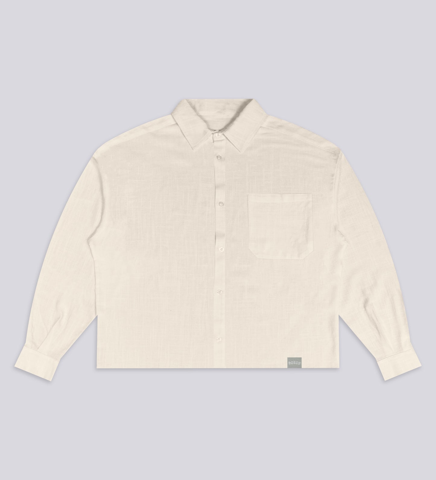 CRTV DEPT. LONG SLEEVE LINEN SHIRT – Pearl
