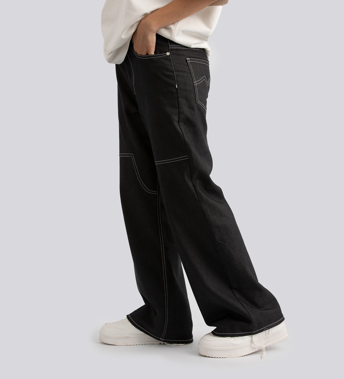 BURLINGTON FLARED PANTS - Dark Gray