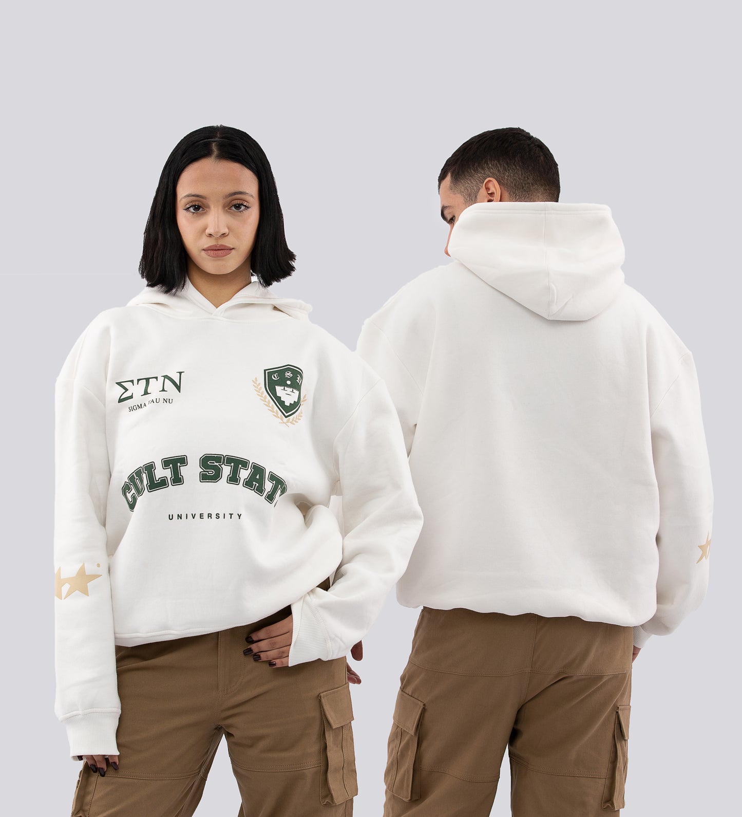 Sweat à capuche Cult Frat – Blanc