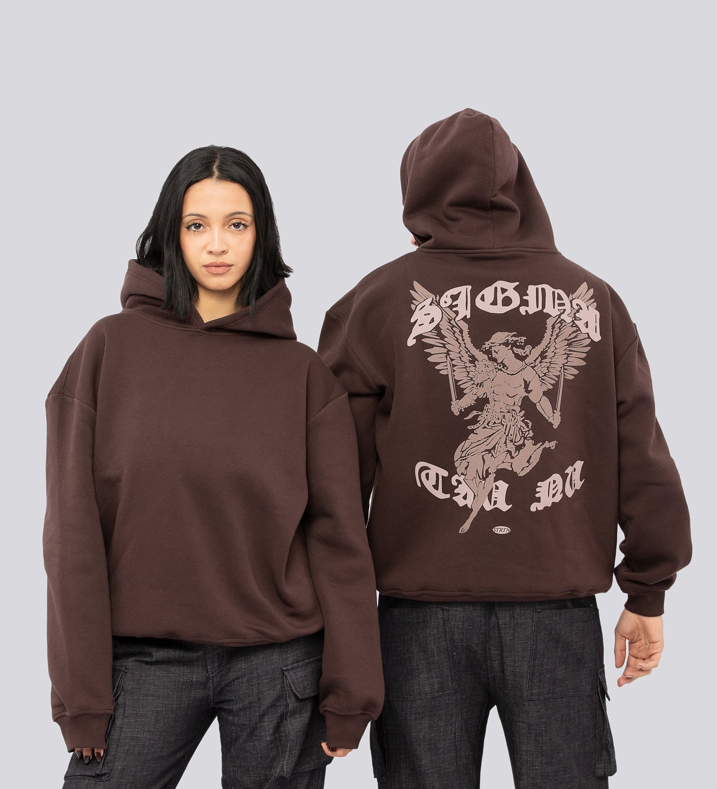 Sweat à capuche SIGMA TAU – Marron foncé