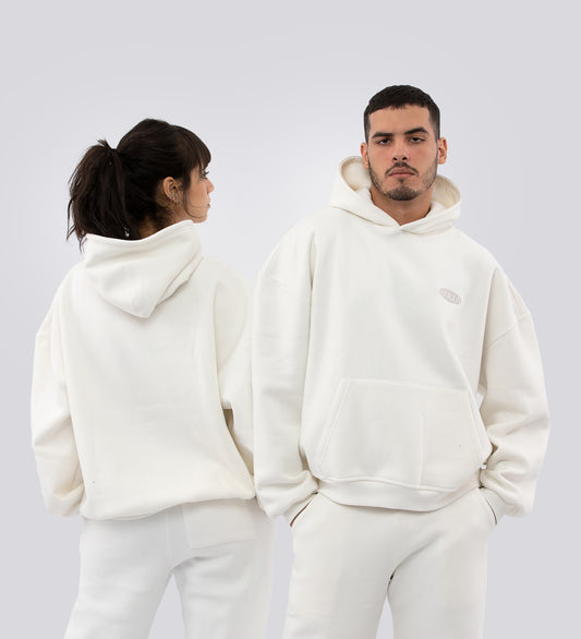 CULT SUPPLY BOXY HOODIE – White