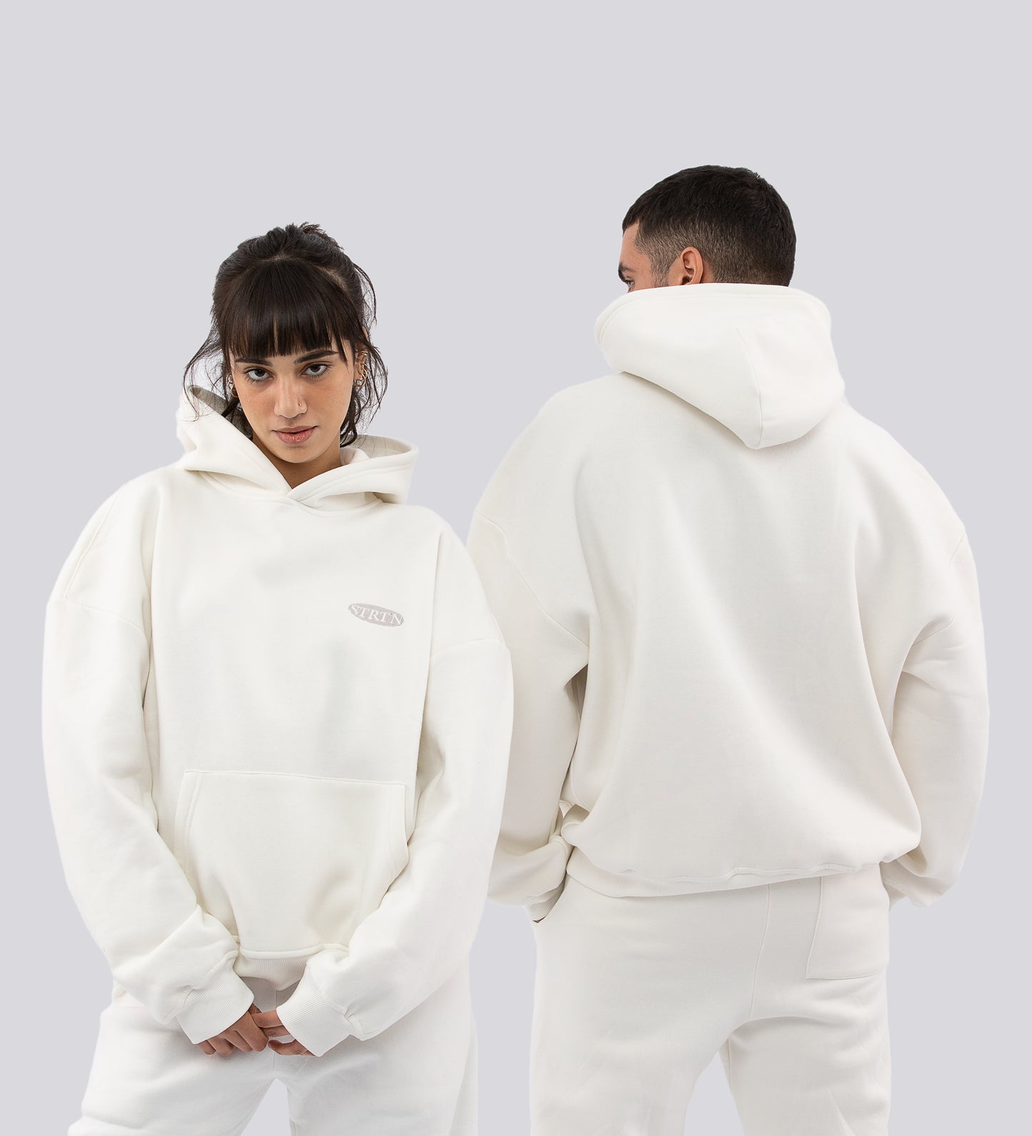 CULT SUPPLY BOXY HOODIE – White