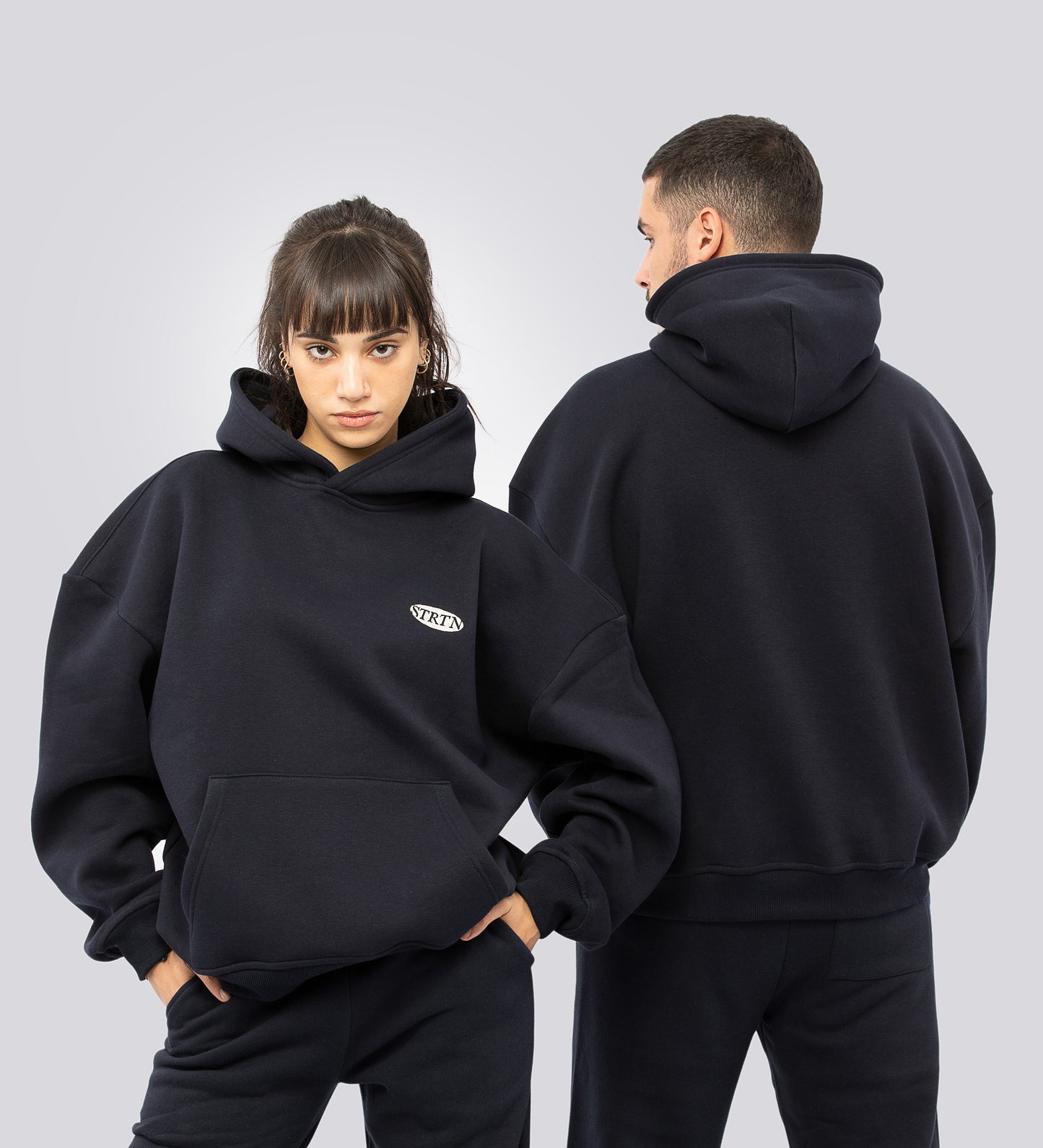 Sweat à capuche CULT SUPPLY Boxy – Bleu marine