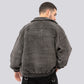 CULT GRADS HEAVYWEIGHT JACKET – Dark Gray (Upcycled Fabric)