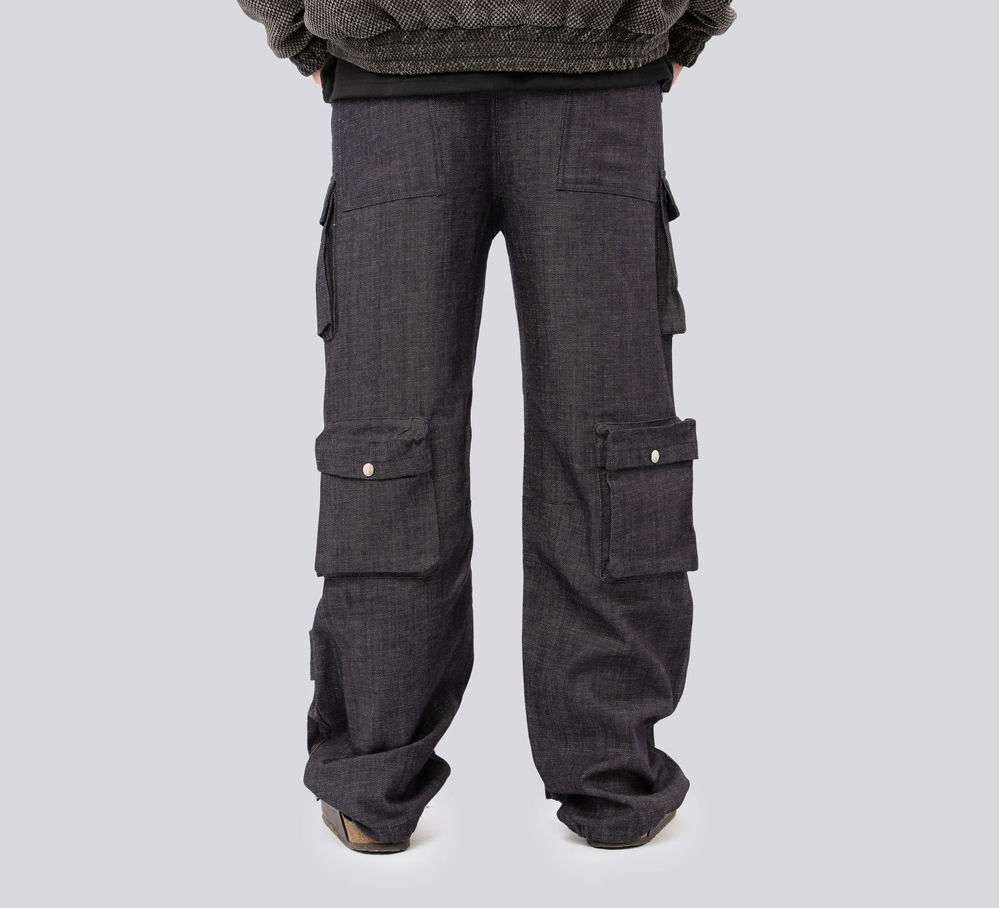 JEANS DE COMBAT CARGO – Gris foncé