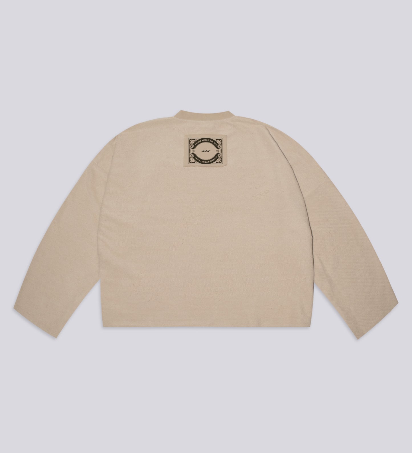 T-shirt à col rond style usé Desert Saints - Beige