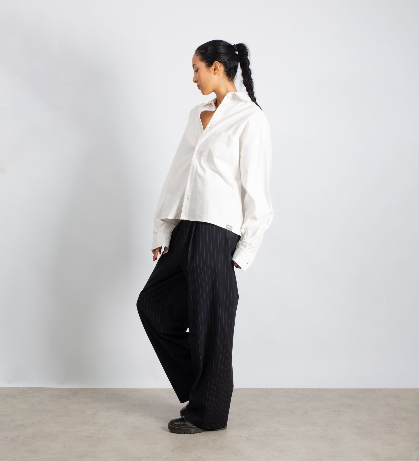 CRTV DEPT. HEAVYWEIGHT LINEN SHIRT – Off White