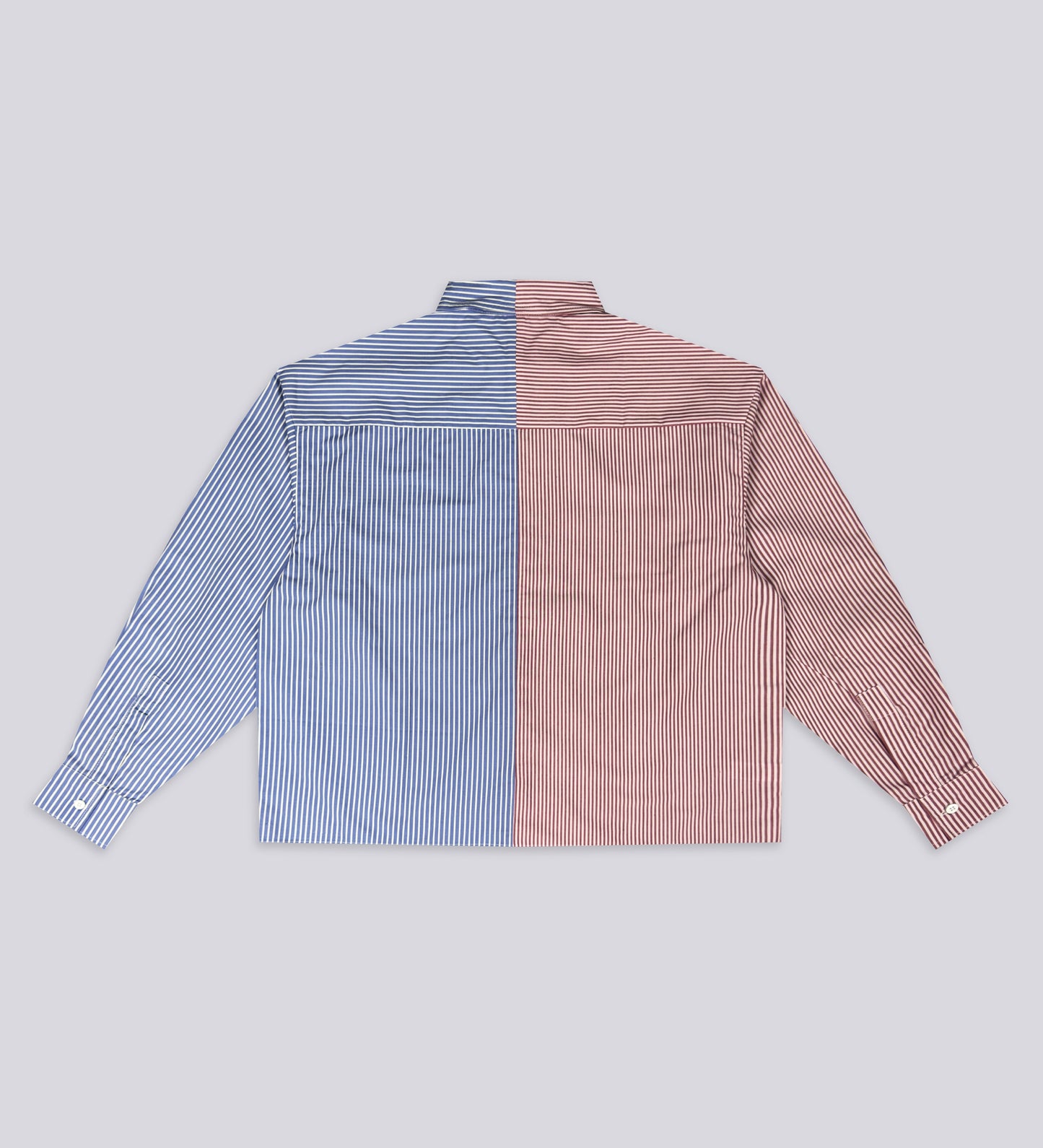 CHEMISE À RAYURES CRTV DEPT. – Bleu et rouge