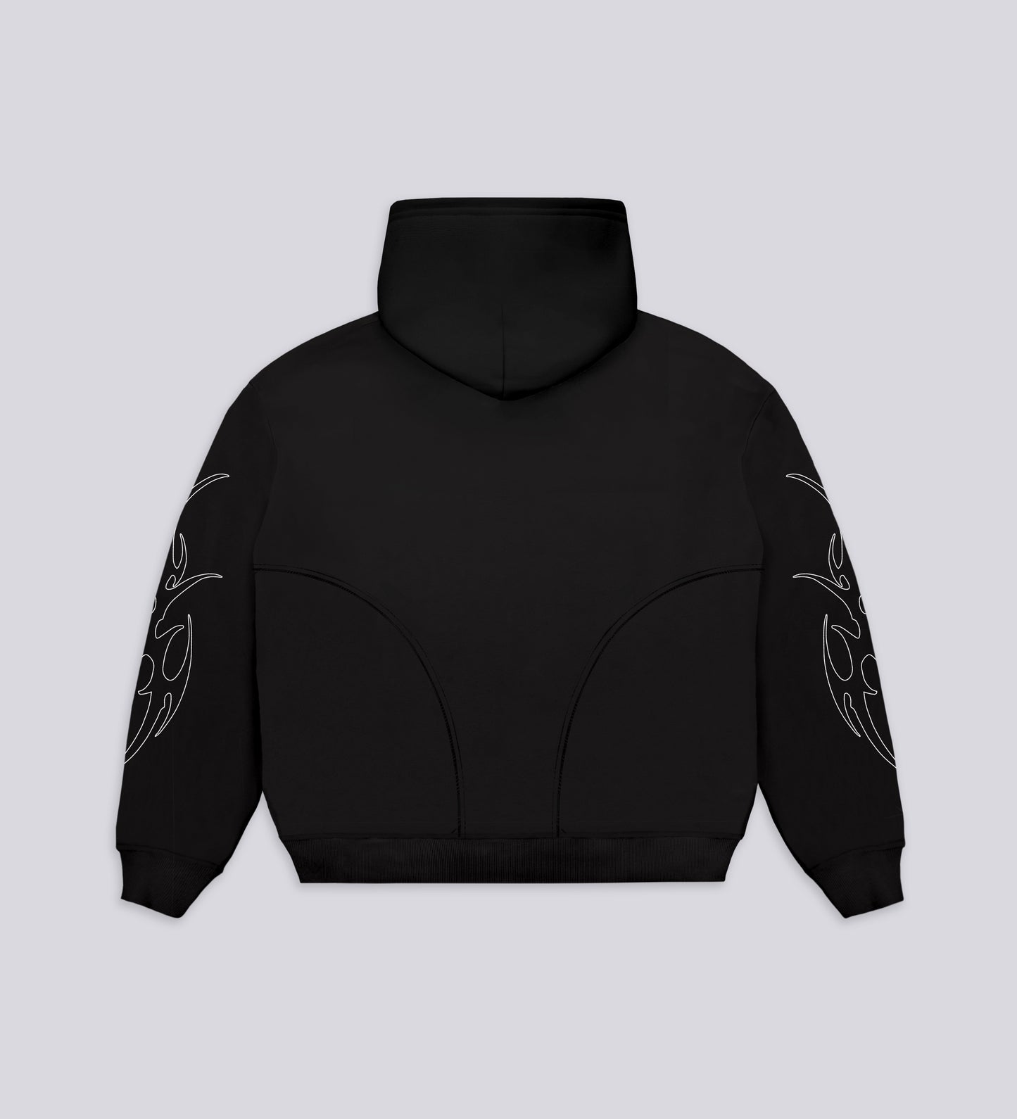 Sweat à capuche Boxy Dystopia - Noir