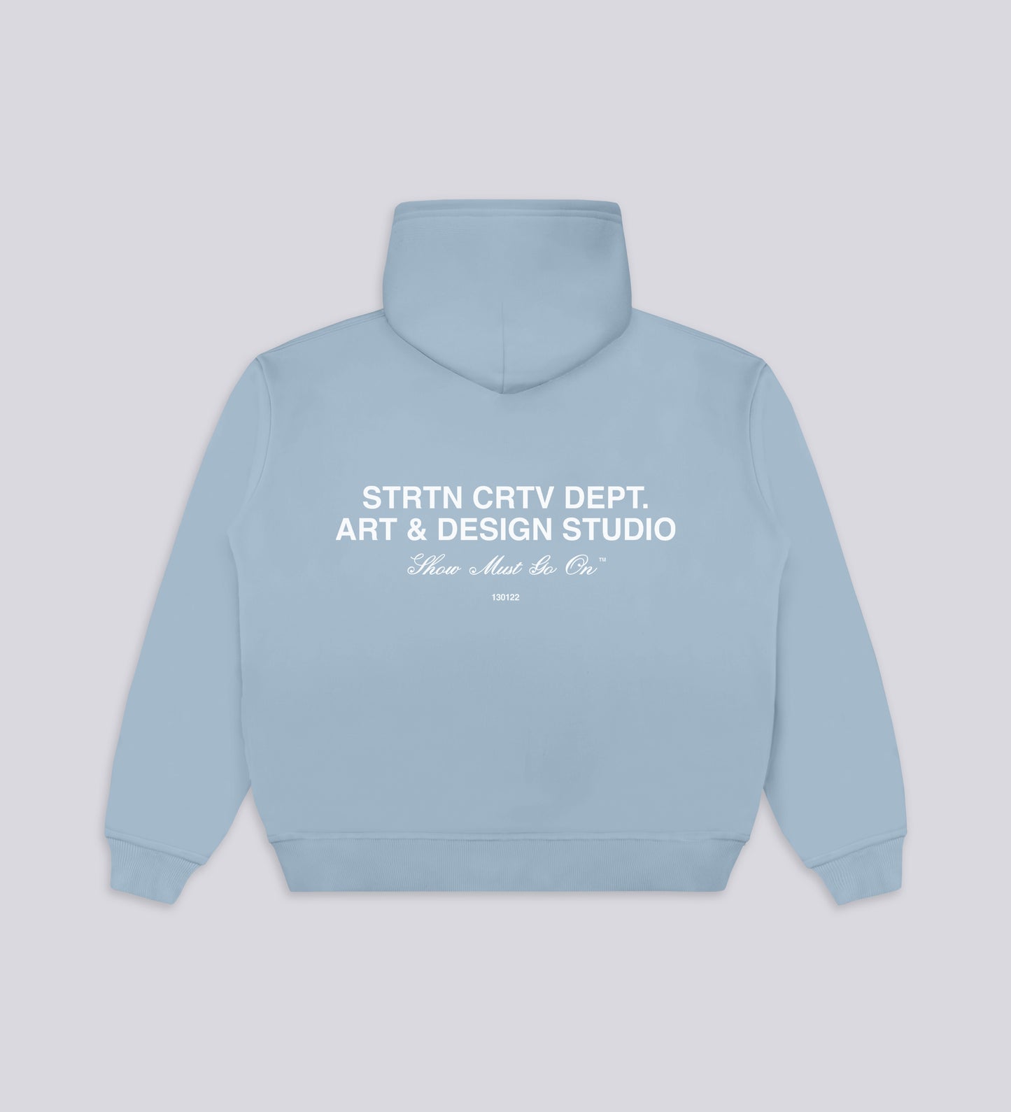 Sweat à capuche CRTV. DEPT – Bleu bébé