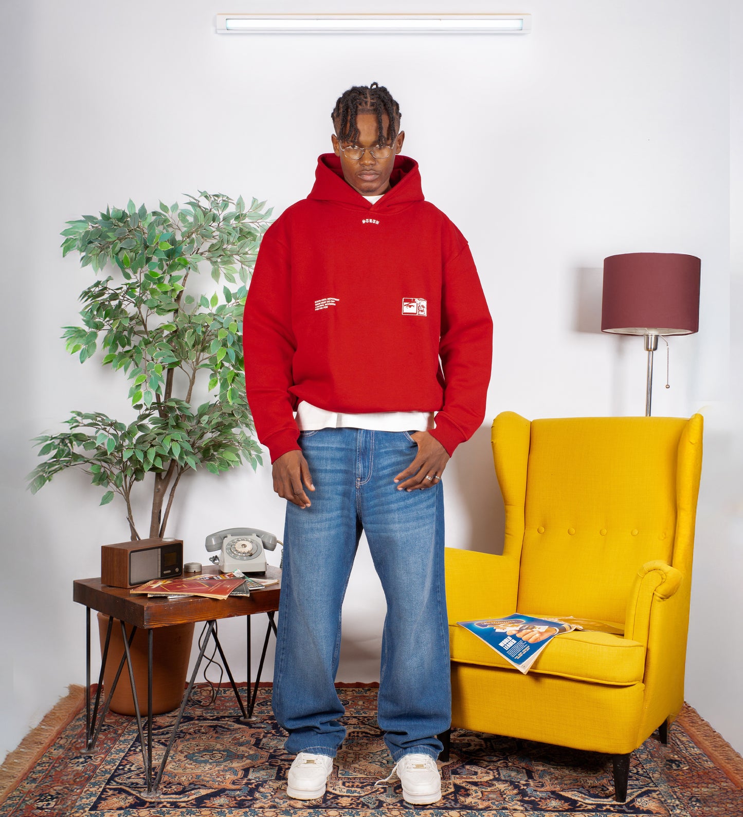 SWEAT À CAPUCHE GLOBAL MOVEMENT – Rouge