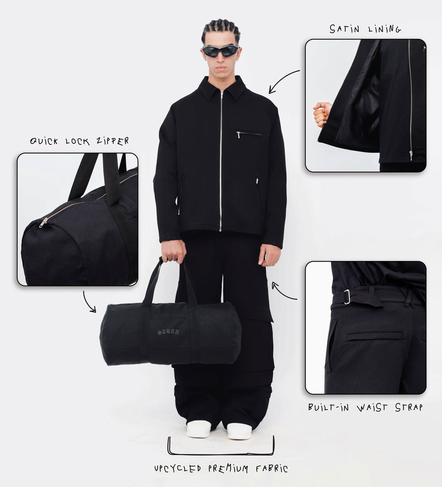 VESTE DE SPORT AUTOMOBILE – Noir