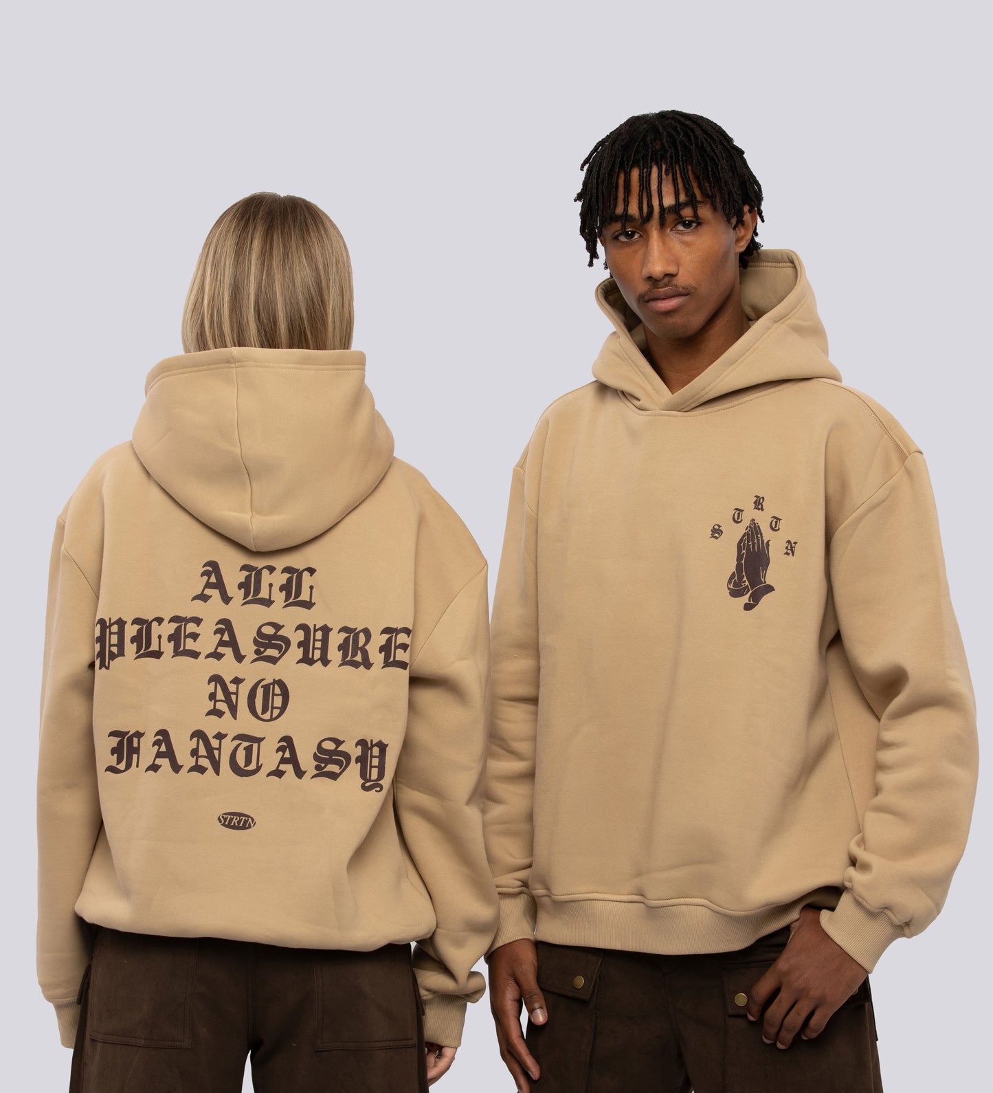 Sweat à capuche PLEASURE – Beige