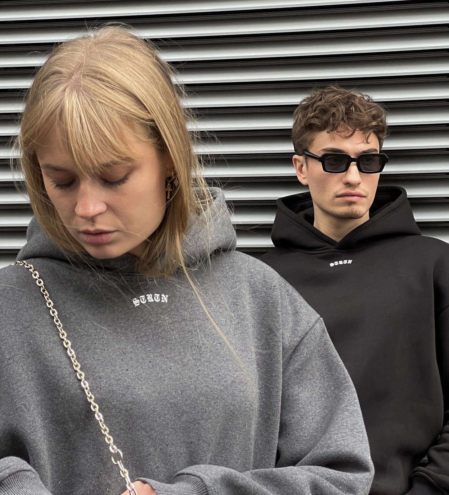 Sweat à capuche Cult Supply – Gris chiné foncé