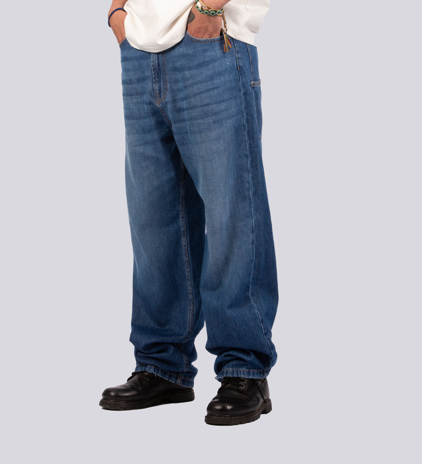 DENIM DÉLAVÉ SIGNATURE – Bleu