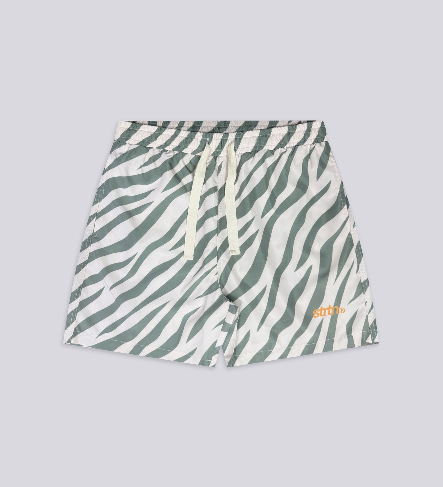 STRTN® SWIMSHORTS – Khaki Stripes