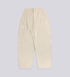 PLEATED BAGGY LINEN PANTS – Cream