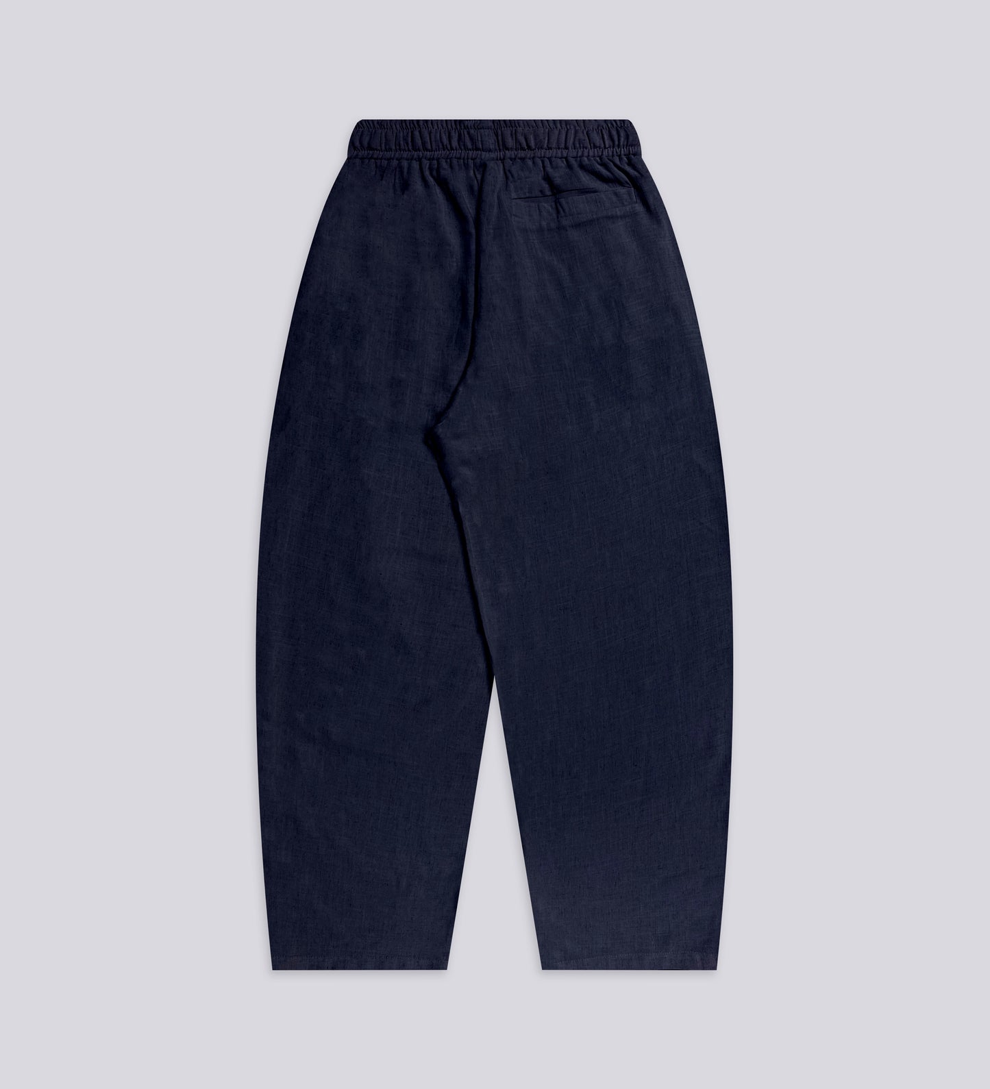 PLEATED BAGGY LINEN PANTS – Midnight Blue