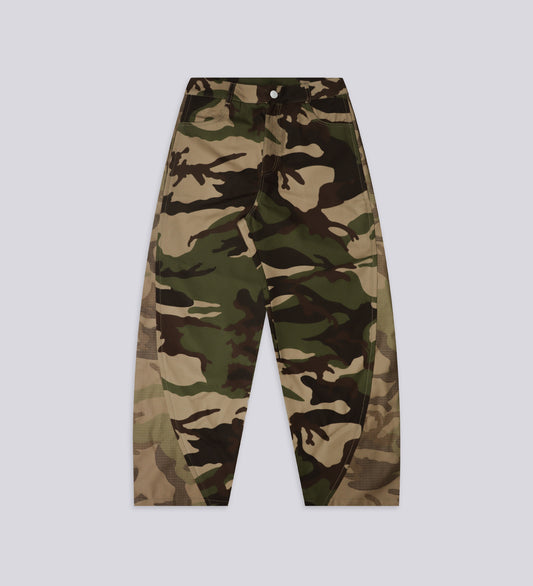 CRTV DEPT. CAMO BAGGY PANTS – Military