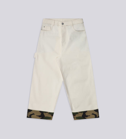 STRTN® MILITIA BAGGY PANTS – Cream