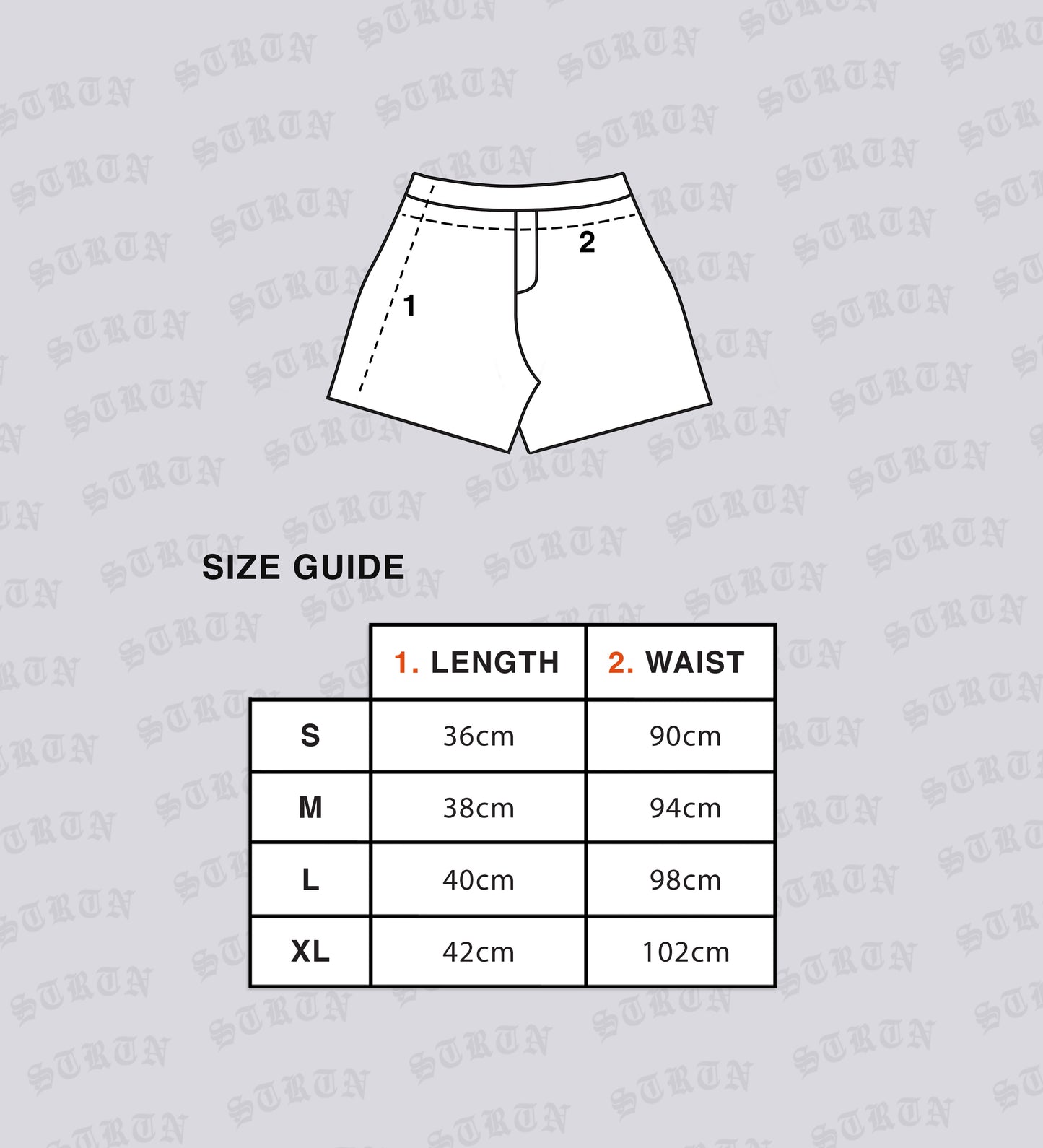 STRTN® SWIMSHORTS – Striped Brown
