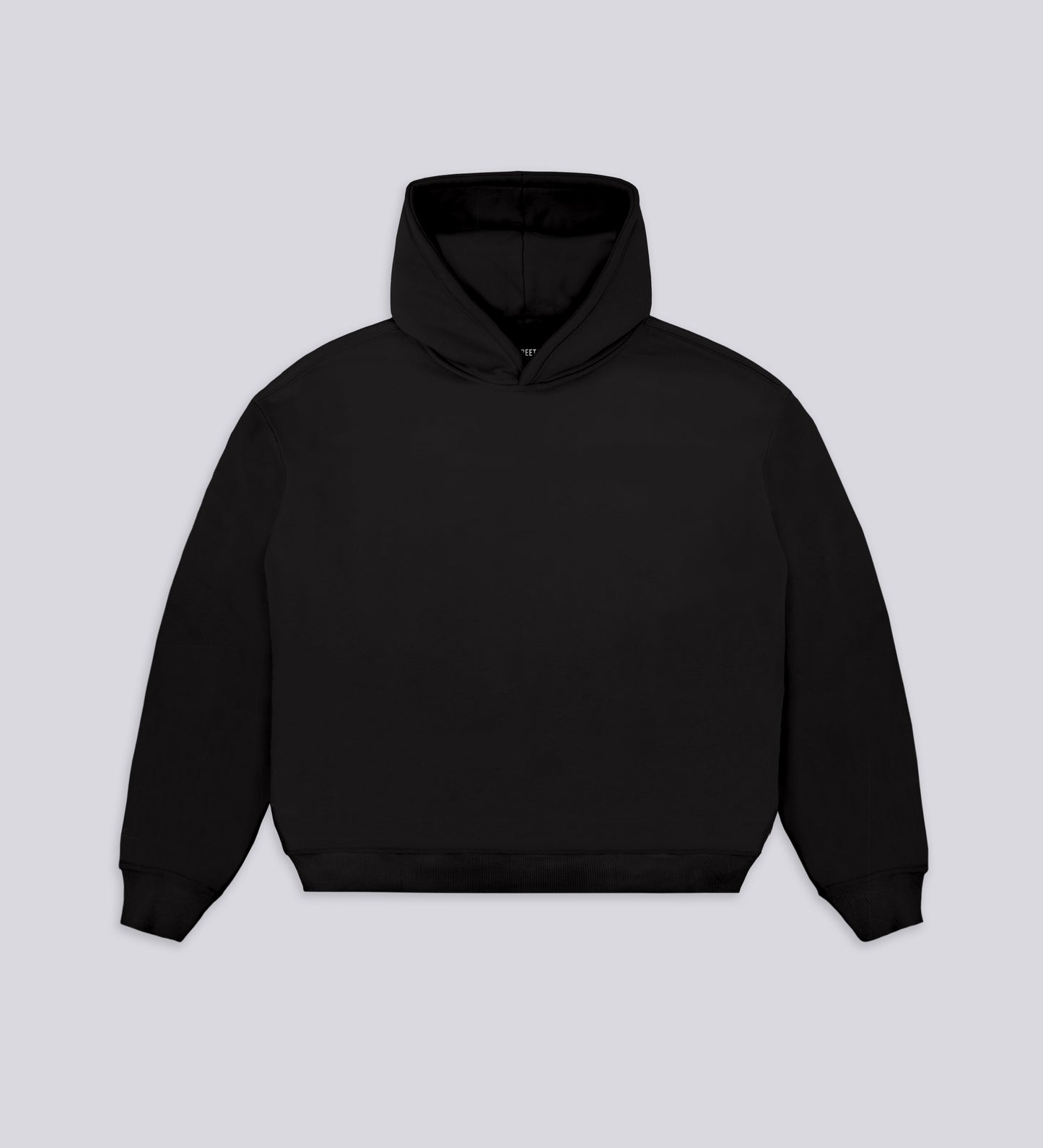 Sweat à capuche court et carré CRTV DEPT. - Noir