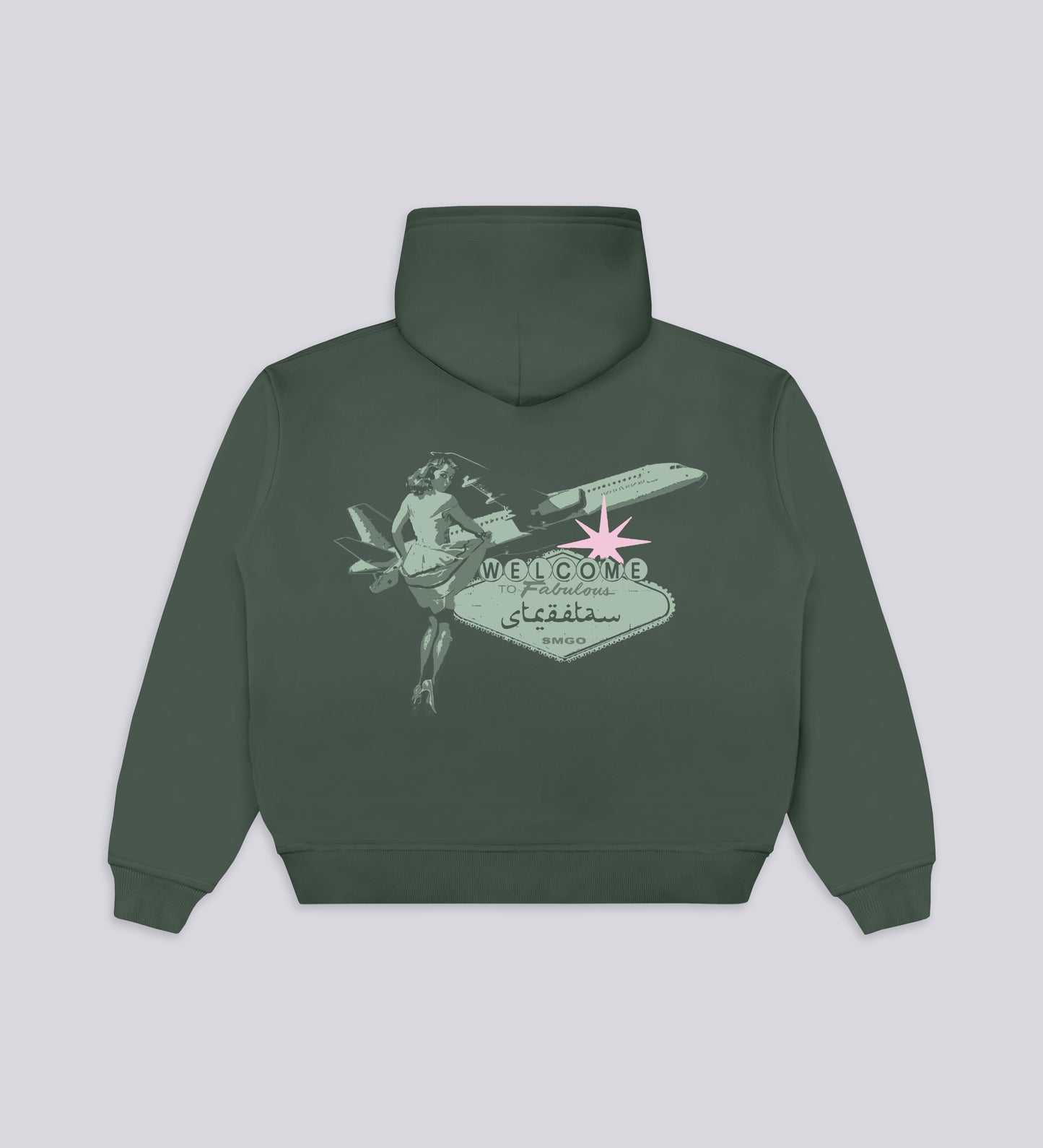 Sweat à capuche zippé LACE 'N DICE - Kaki
