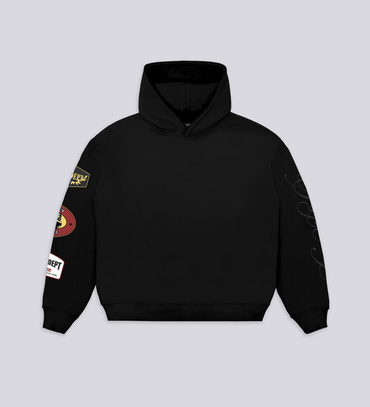 STRTN® CRTV DEPT. BOXY HOODIE – Black