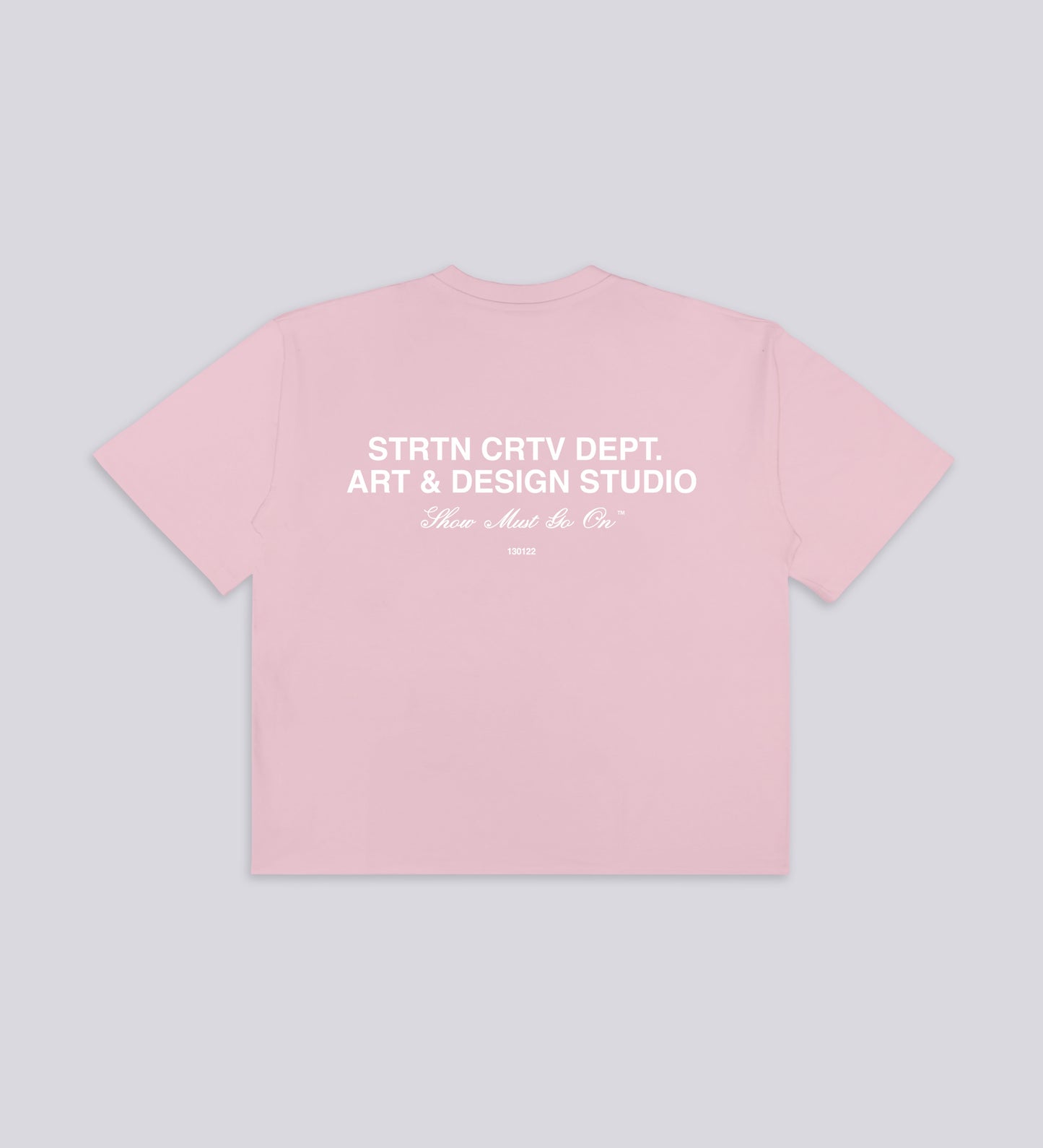 T-SHIRT STRTN CRTV DEPT. – Rose pâle