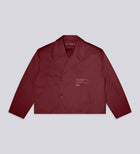 DISTRESSED CROPPED TRENCH COAT – Burgundy