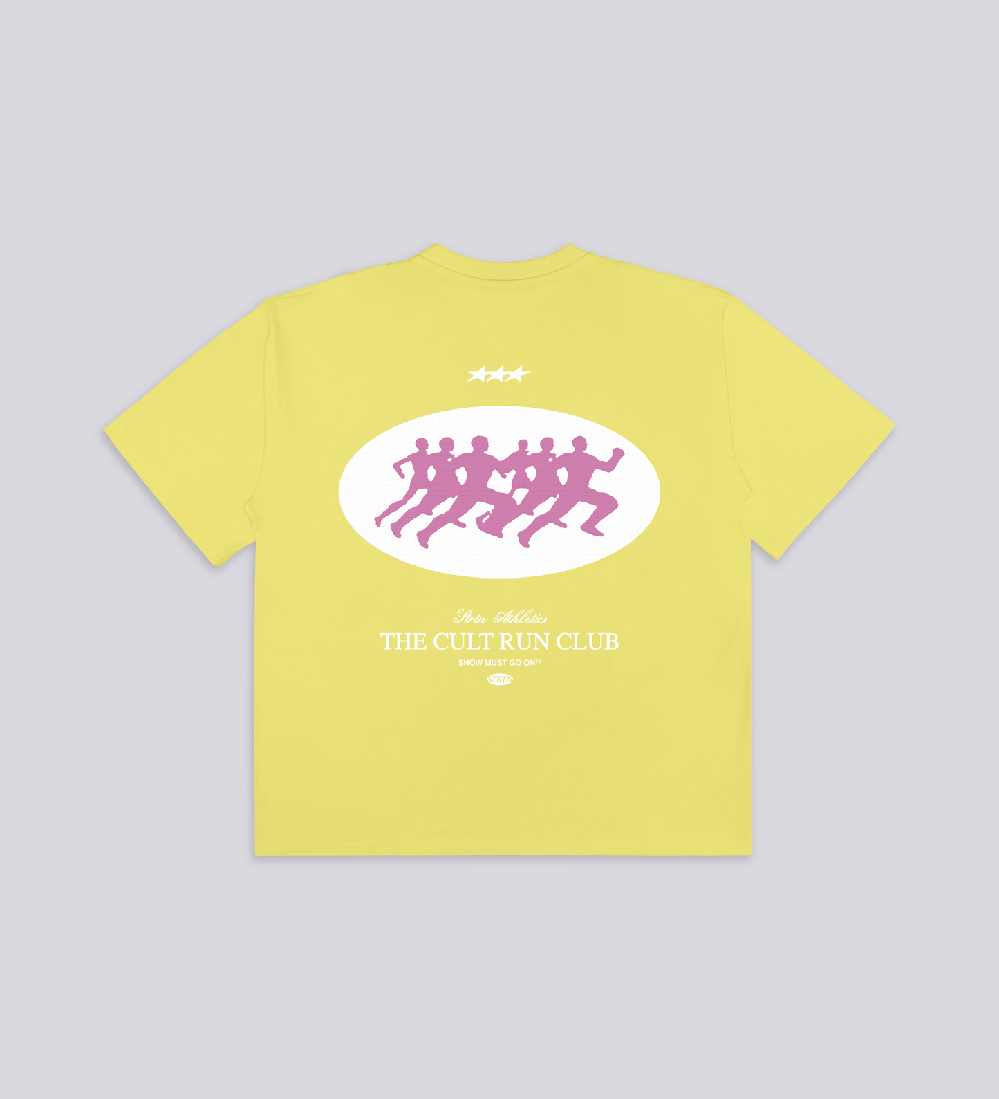 T-SHIRT CULT RUN CLUB – Jaune pastel