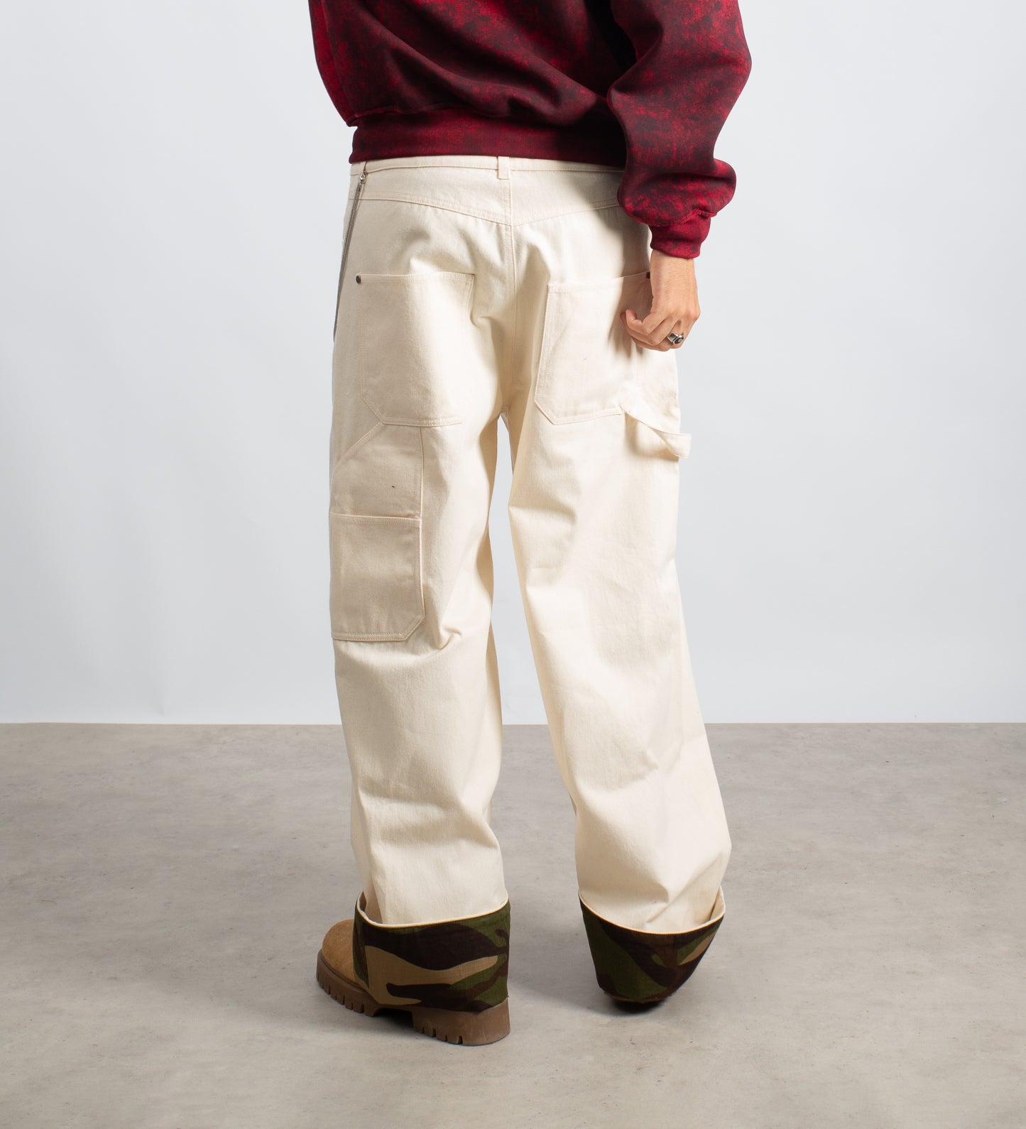 STRTN® MILITIA BAGGY PANTS – Cream