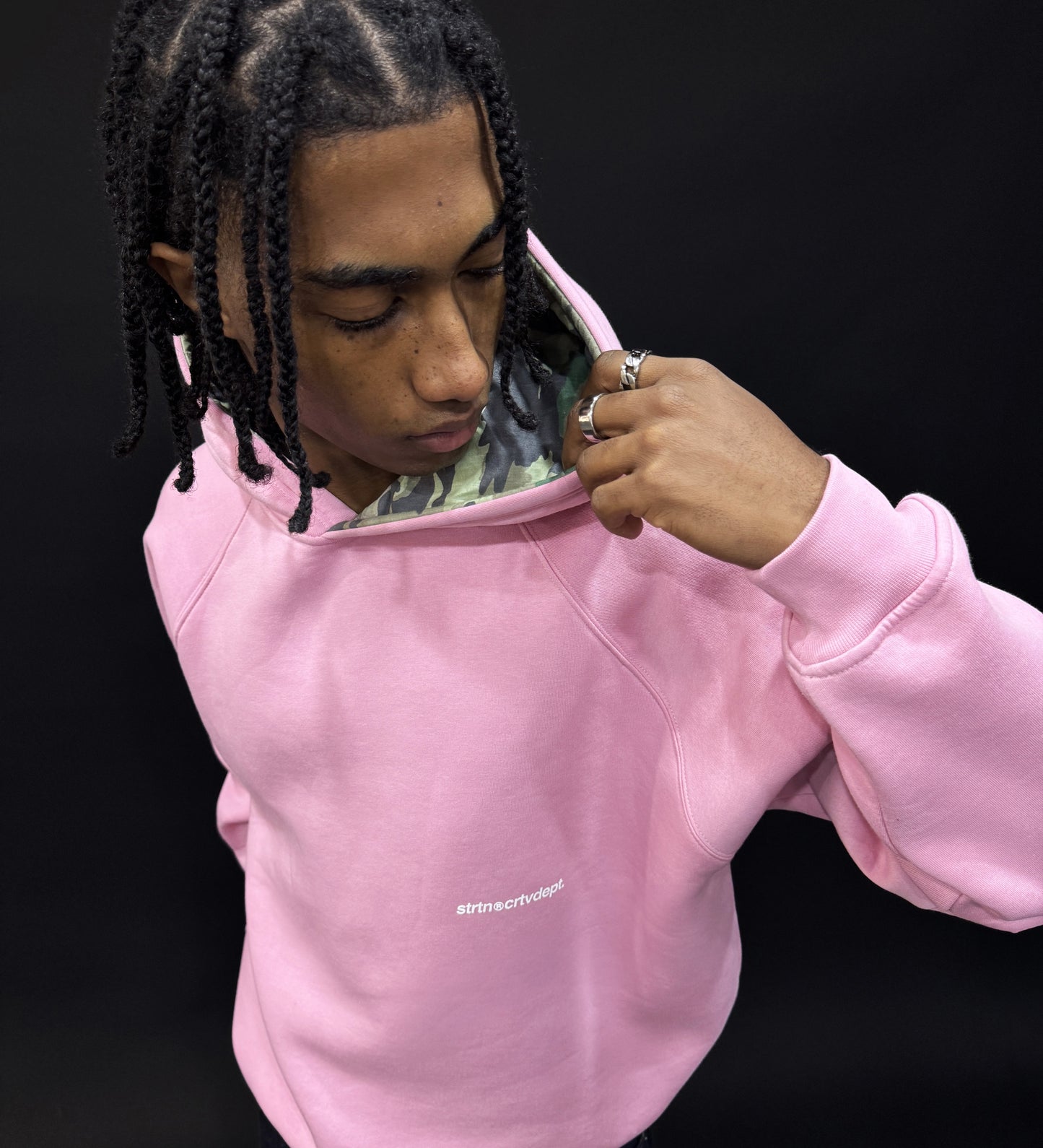 CRTV DEPT. HOODIE – Baby Pink