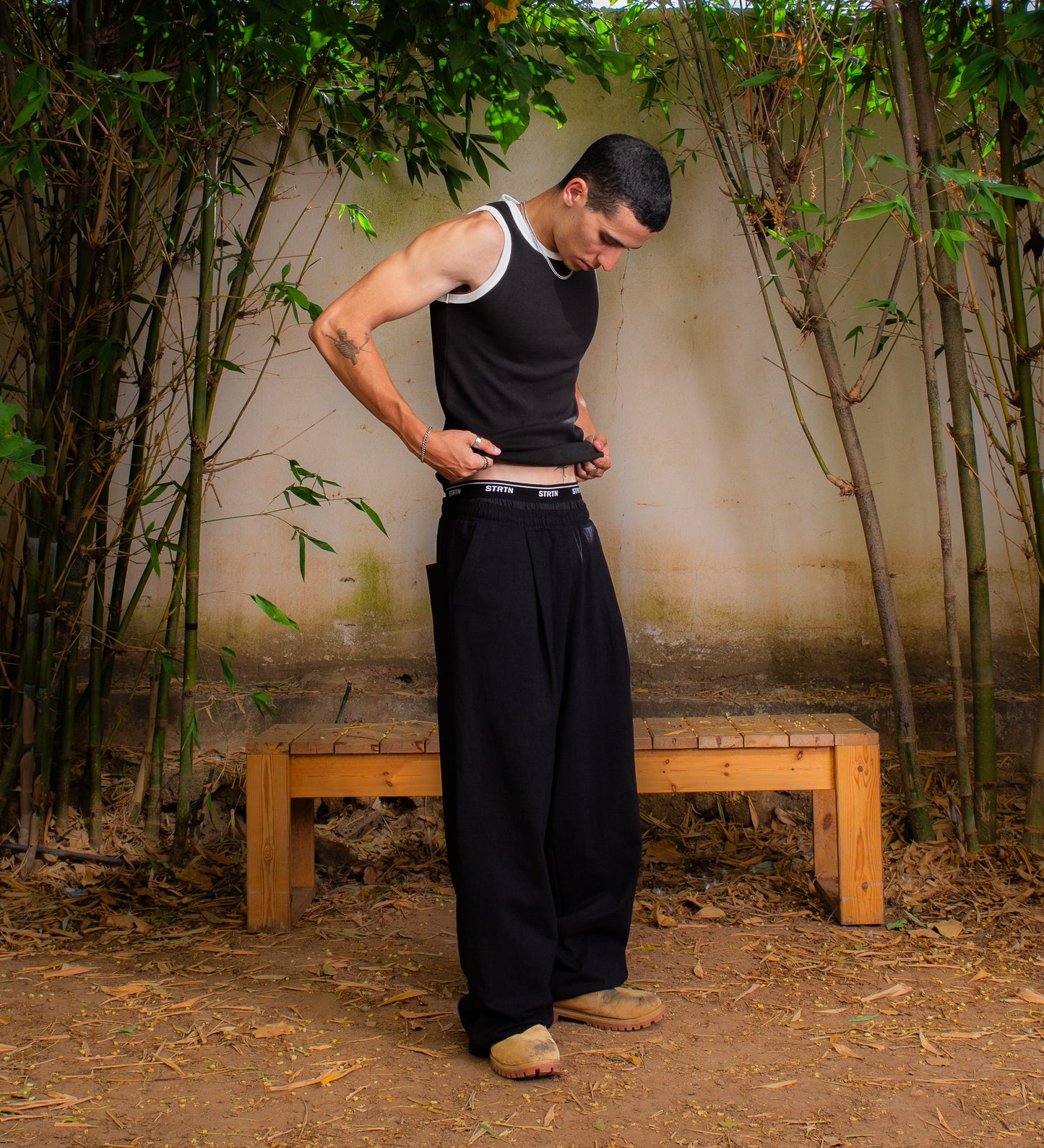 STRTN® CORE TANK TOP – Black/White