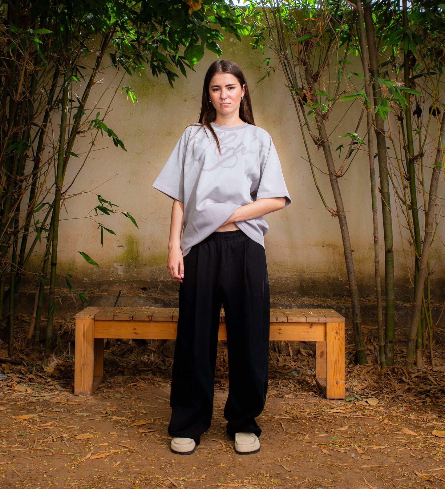 CRTV DEPT. BOXY TEE – Light Gray