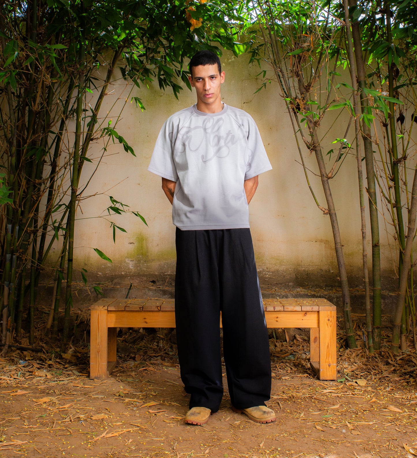 CRTV DEPT. BOXY TEE – Light Gray