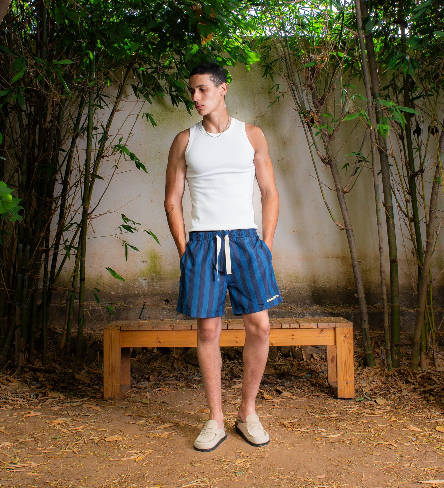 STRTN® CORE TANK TOP – White/Black