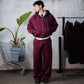 STRTN RAGLAN ZIP-UP HOODIE – Burgundy