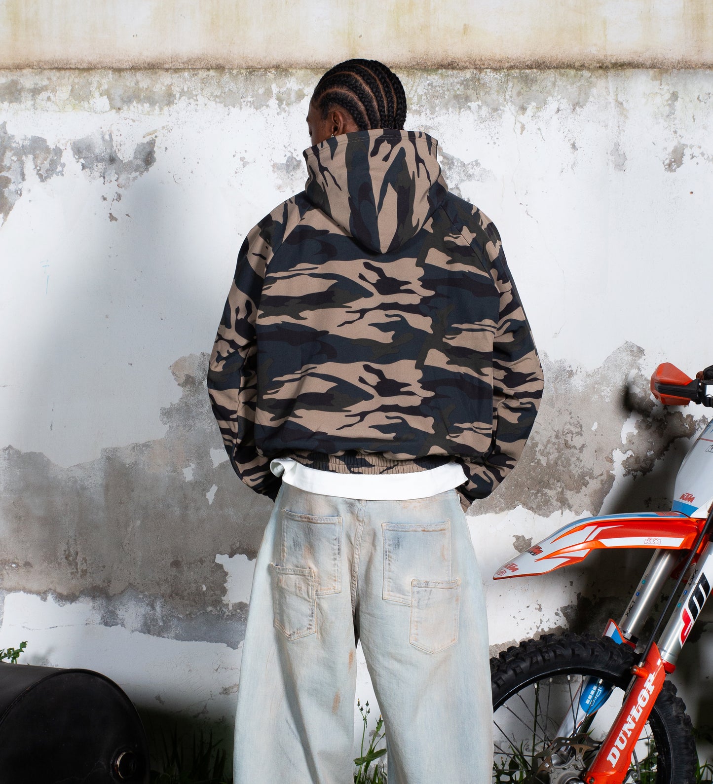 STRTN® POLAR TECH PRINTED HOODIE – Army