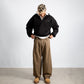 CRTV DEPT. PLEATED BAGGY PANTS – Khaki