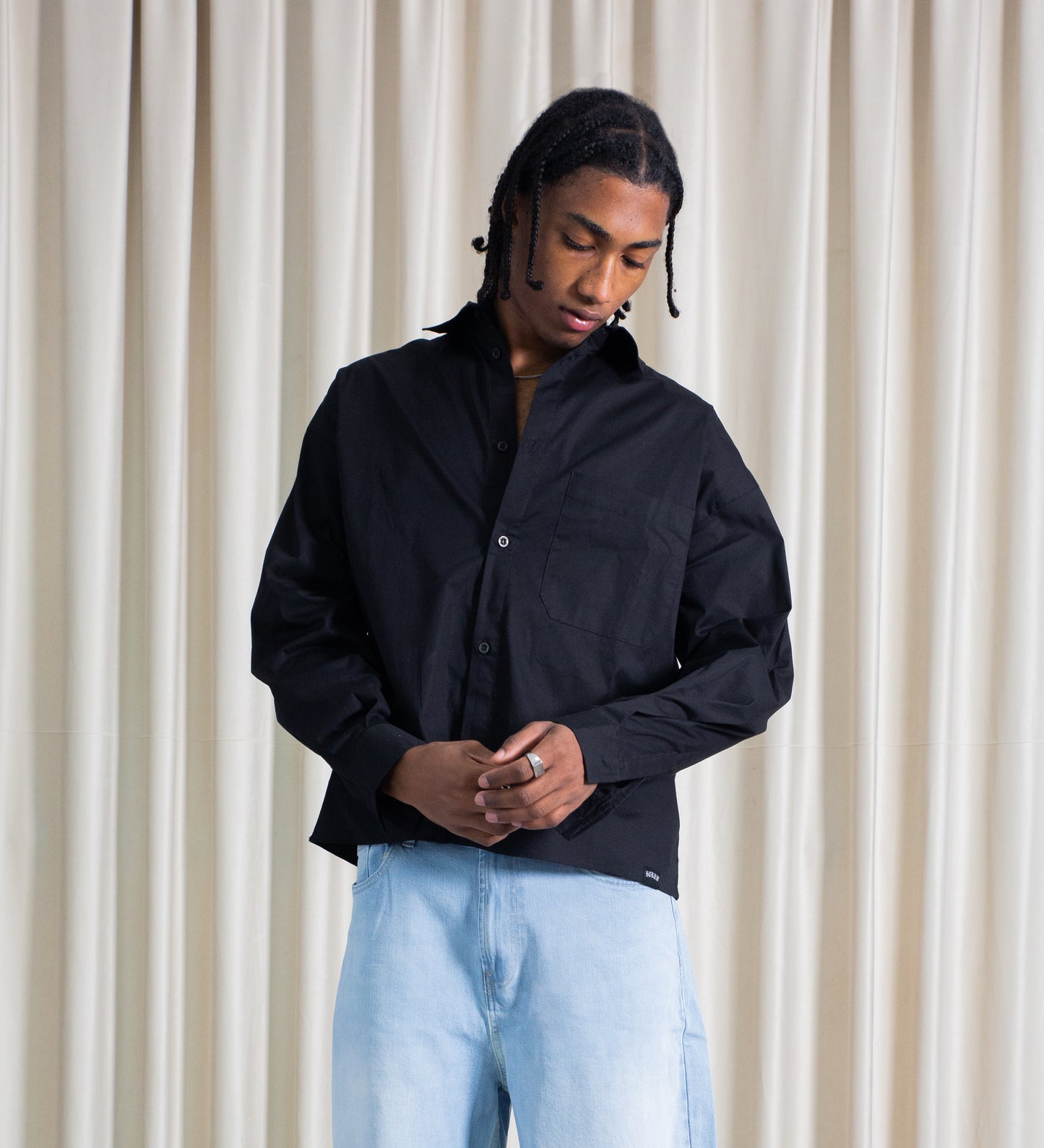 CULT SUPPLY POPLIN SHIRT – Black